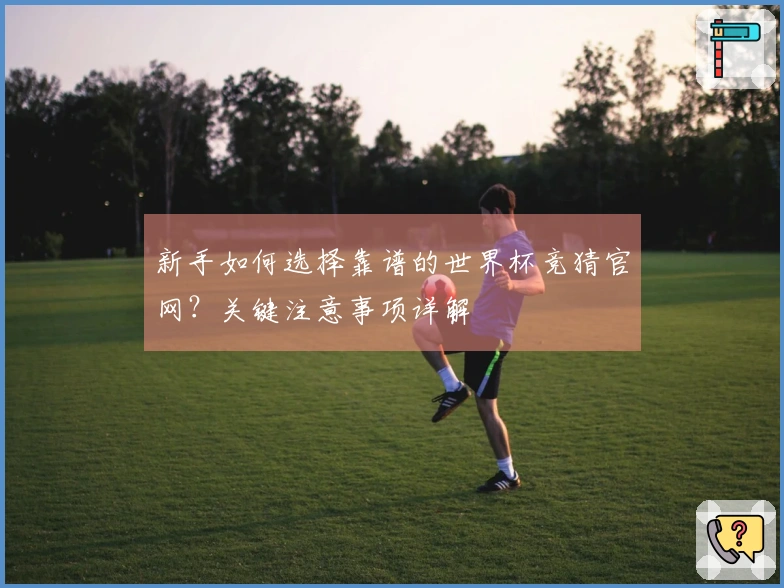 新手如何选择靠谱的世界杯竞猜官网？关键注意事项详解
